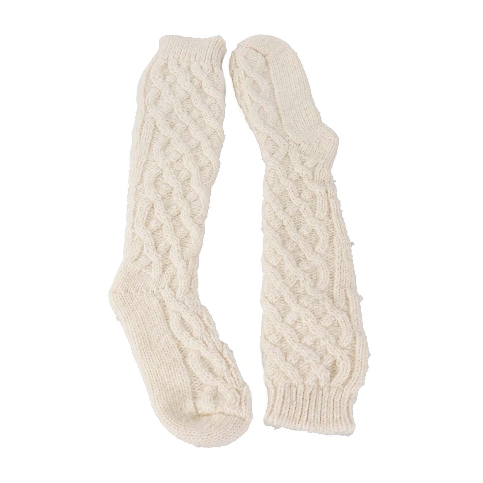 Dolce&Gabbana - Cream Chunky Knit Wool Socks